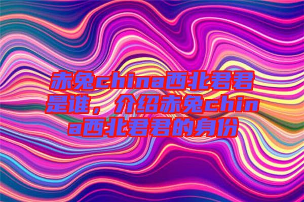 赤兔china西北君君是誰,介紹赤兔china西北君君的身份