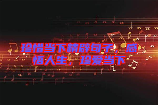 珍惜當下精辟句子,感悟人生,珍愛當下