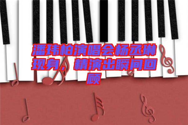 潘瑋柏演唱會(huì)楊丞琳現(xiàn)身,精演出瞬間回顧