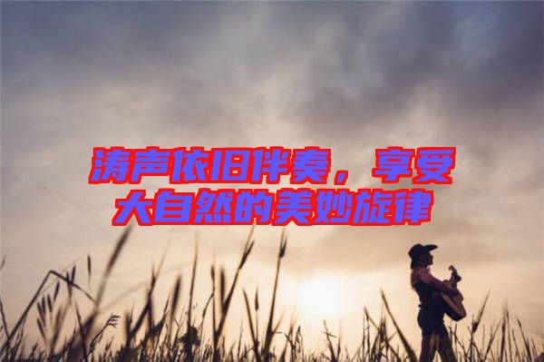 濤聲依舊伴奏,享受大自然的美妙旋律