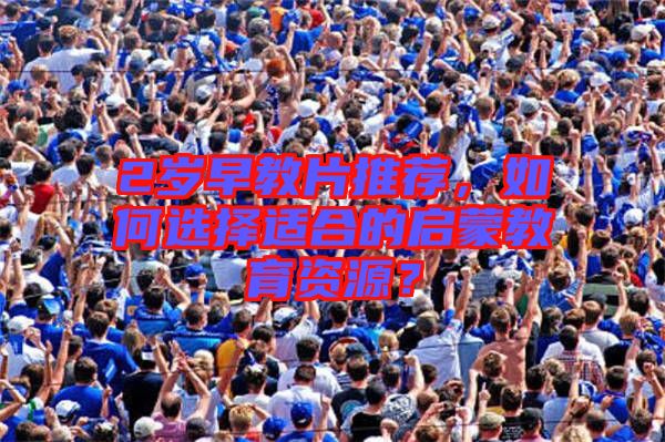 2歲早教片推薦,如何選擇適合的啟蒙教育資源?