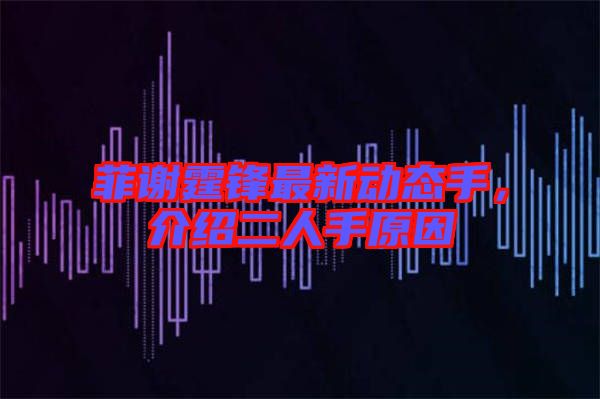 菲謝霆鋒最新動態(tài)手,介紹二人手原因