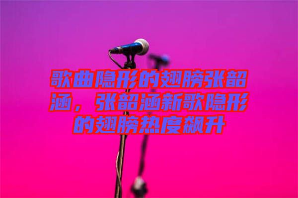 歌曲隱形的翅膀張韶涵,張韶涵新歌隱形的翅膀熱度飆升