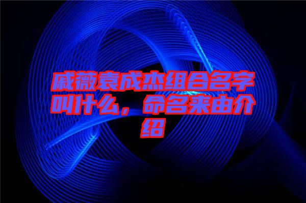 戚薇袁成杰組合名字叫什么,命名來由介紹