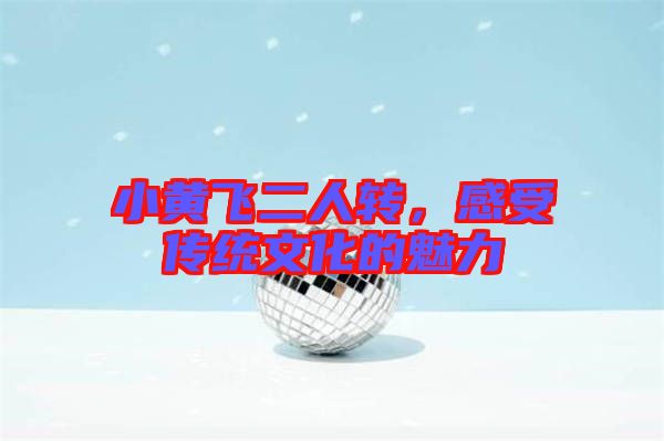 小黃飛二人轉(zhuǎn),感受傳統(tǒng)文化的魅力