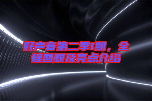 好聲音第二季1期,全程回顧及亮點介紹