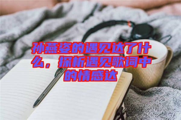 孫燕姿的遇見(jiàn)達(dá)了什么,探析遇見(jiàn)歌詞中的情感達(dá)