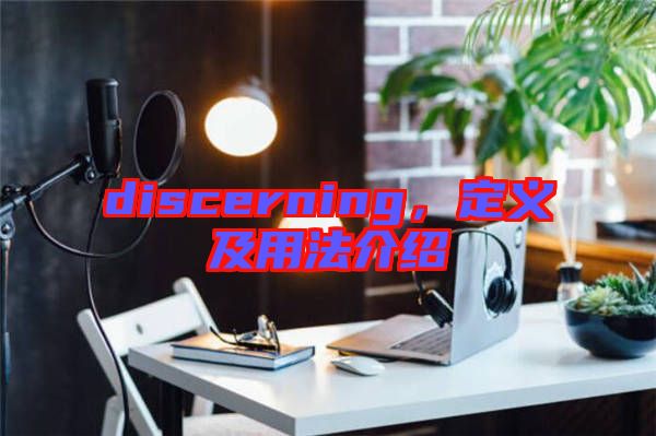 discerning，定義及用法介紹