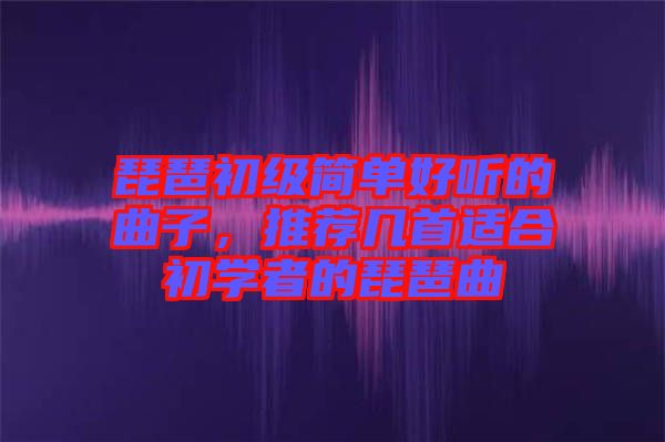 琵琶初級簡單好聽的曲子,推薦幾首適合初學(xué)者的琵琶曲