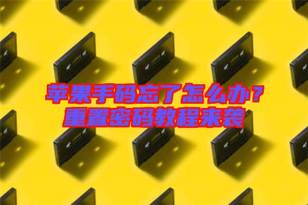 蘋果手碼忘了怎么辦?重置密碼教程來襲