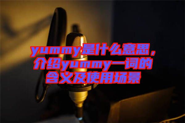 yummy是什么意思,介紹yummy一詞的含義及使用場景