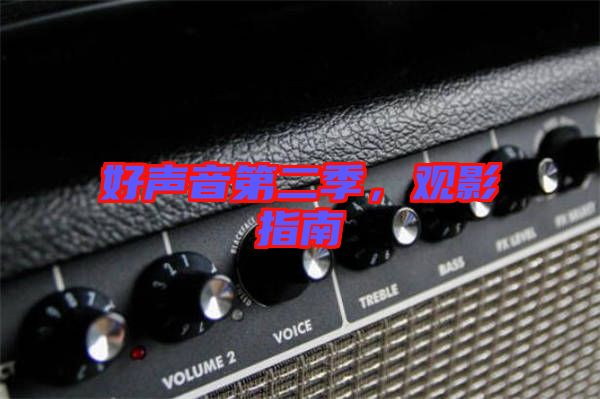 好聲音第二季,觀影指南