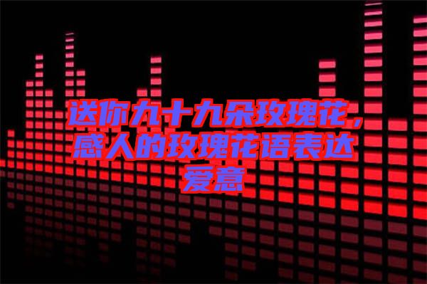 送你九十九朵玫瑰花,感人的玫瑰花語表達愛意