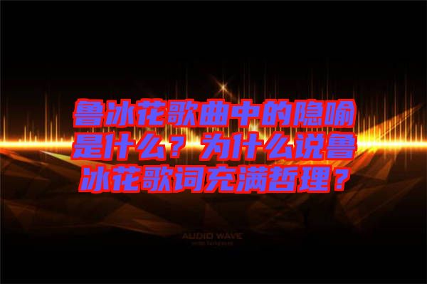 魯冰花歌曲中的隱喻是什么？為什么說(shuō)魯冰花歌詞充滿哲理？