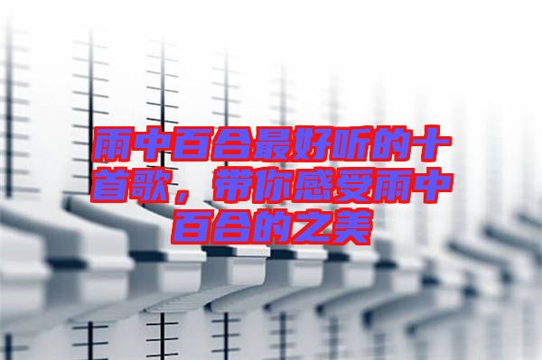 雨中百合最好聽的十首歌,帶你感受雨中百合的之美