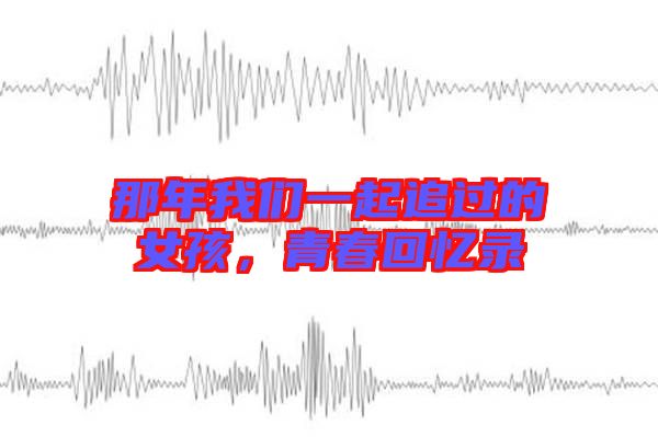 那年我們一起追過的女孩,青春回憶錄